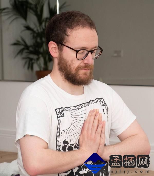 Mike McGrath Bryan relaxing during a recent Yoga session. Picture: Howard Crowdy