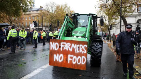 Reuters Farmers protest against the government