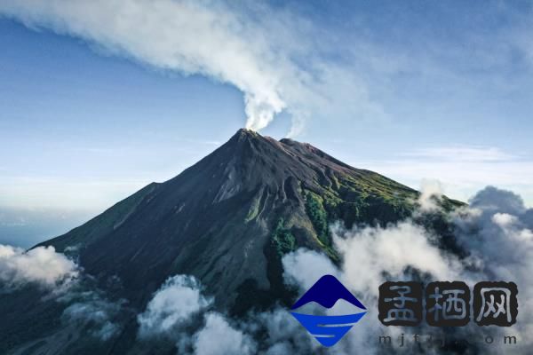 Mount Karangetang Volcano In Siau Island Sulawesi Indo<em></em>nesia Drone